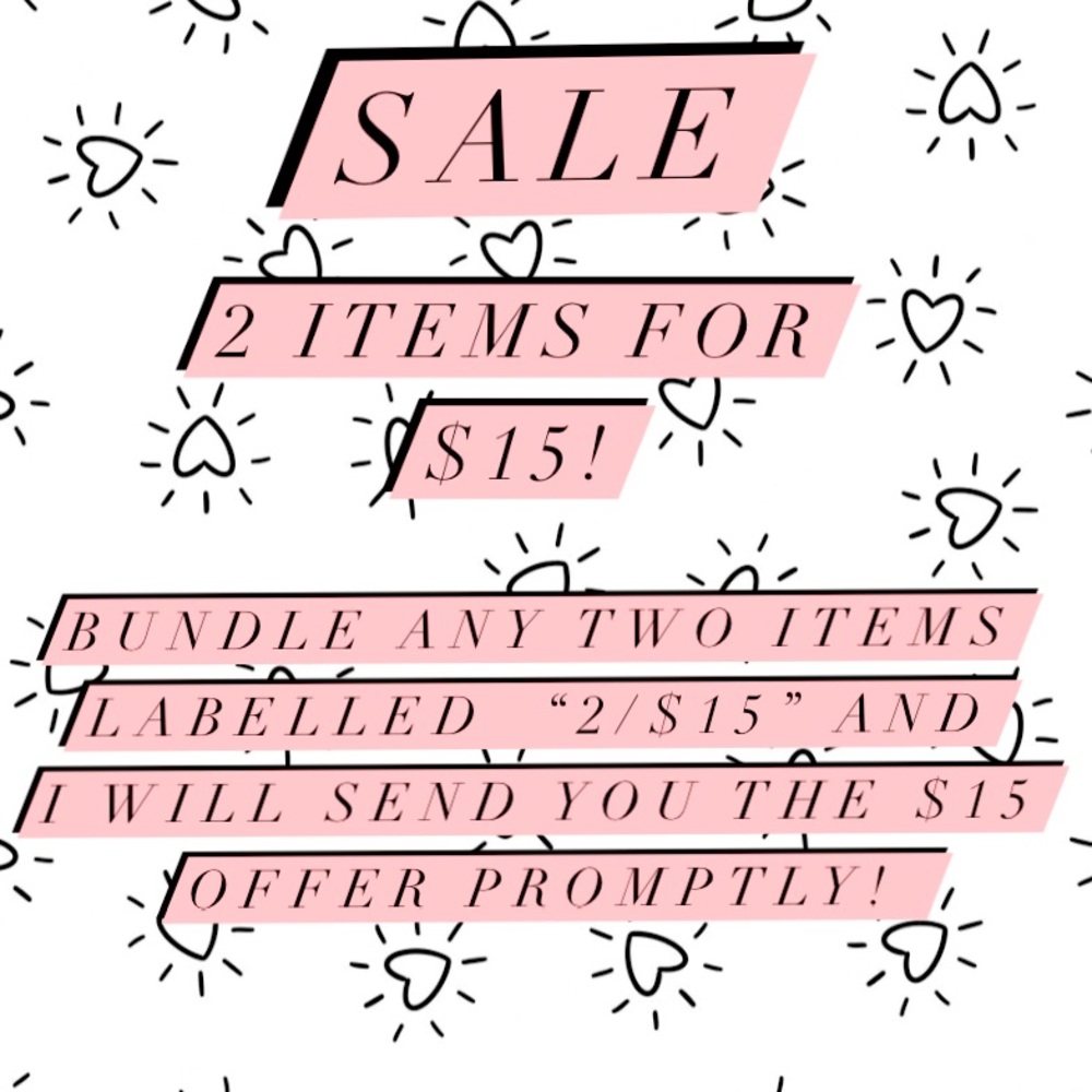 Two for $15 Sale!